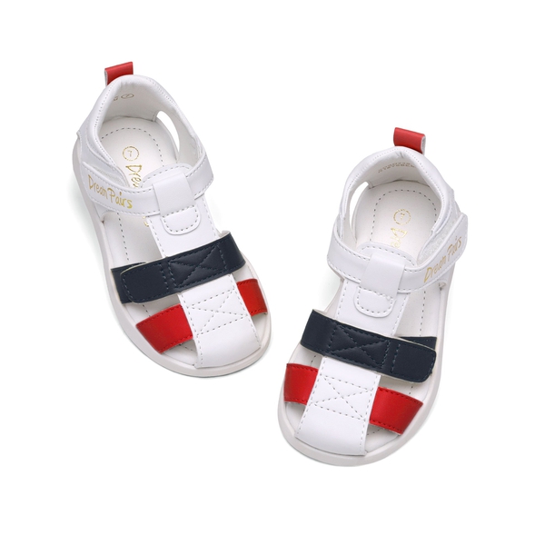 Boys & Girls Closed Toe Sandals - RED BLUE - 5